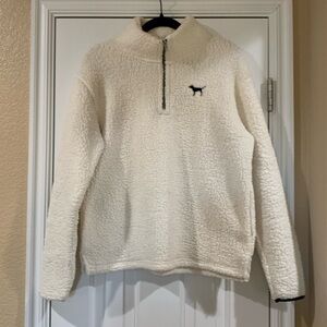 Pink half zip fleece